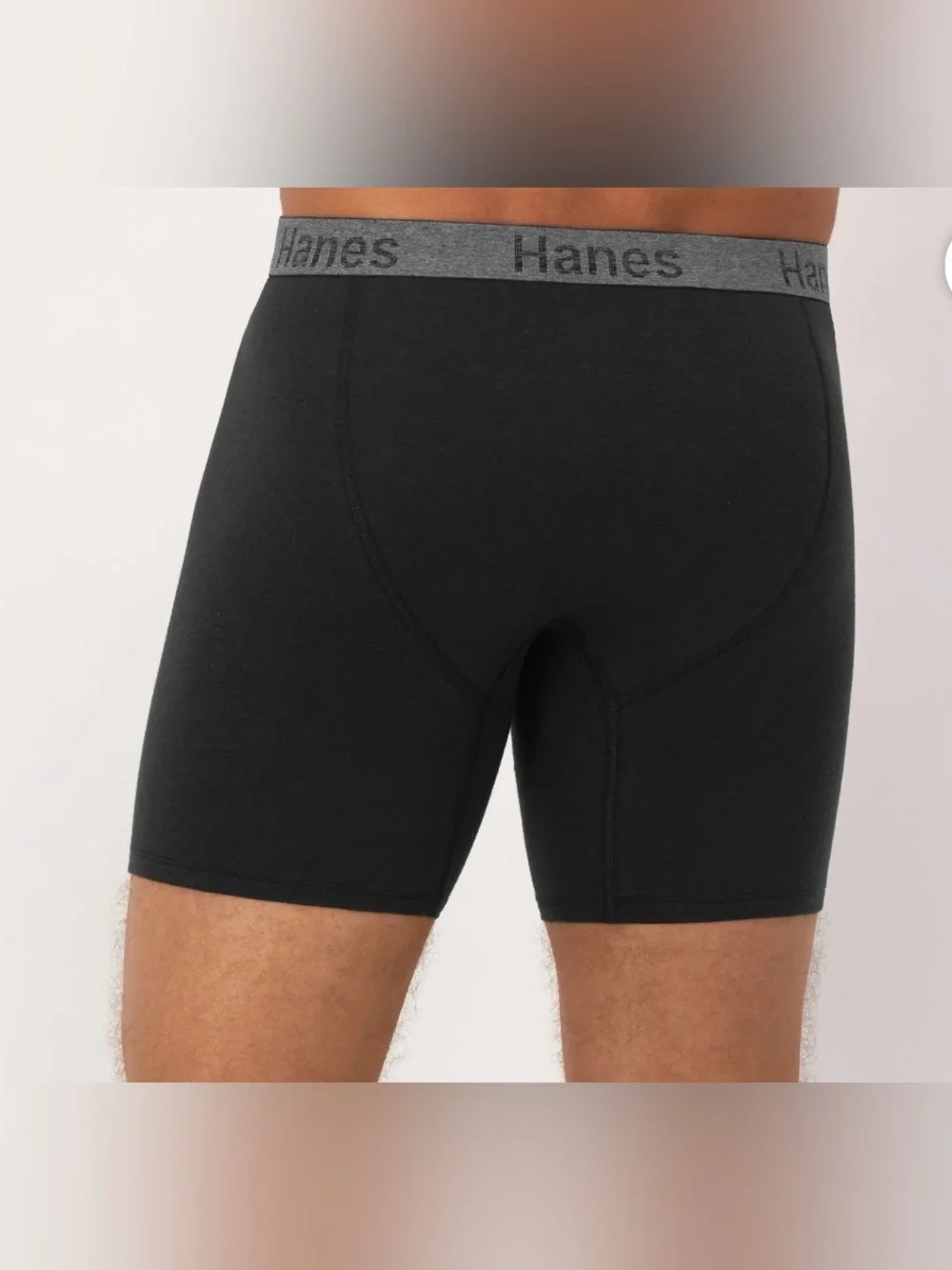 Hanes Men's 3-Pack Boxer Briefs - Black,  Blue & Turquoise Size S